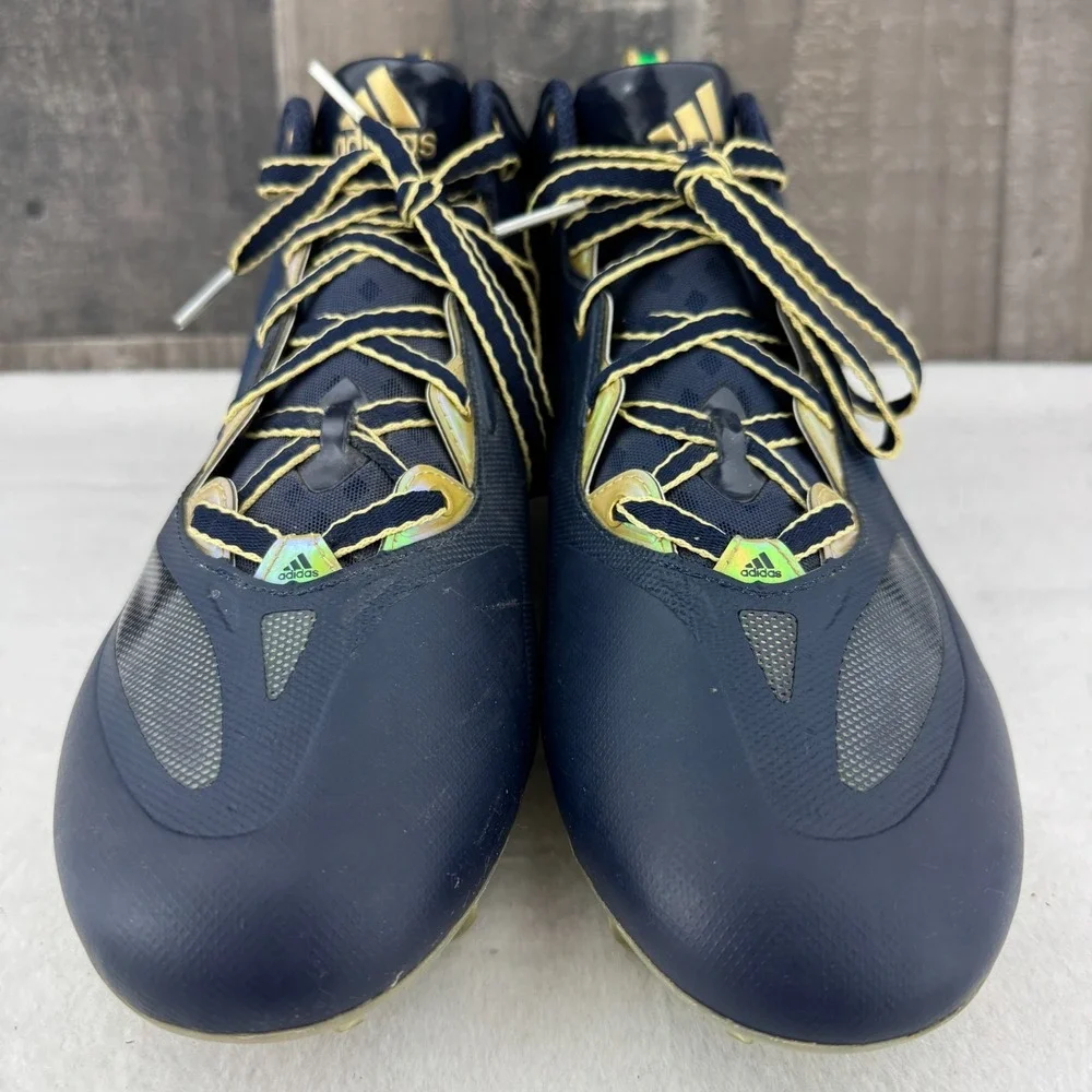 adidas RG3 RGIII Football Cleats Mens 12 C76199 Navy‎ Gold Rare